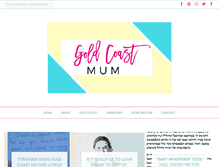 Tablet Screenshot of goldcoastmum.com